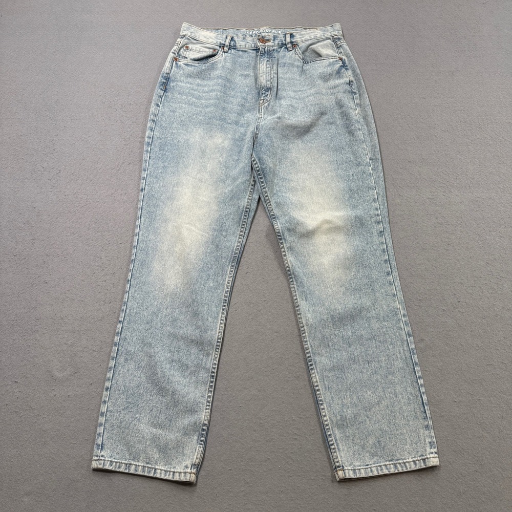 Aeropostale Jeans Women's 12 Blue Denim Light Wash 90s Super High Rise Straight